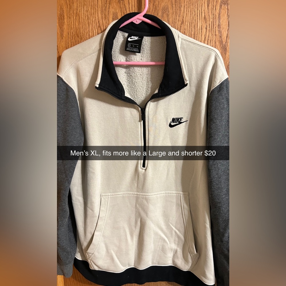 Men’s xl Nike 1/4 zip up